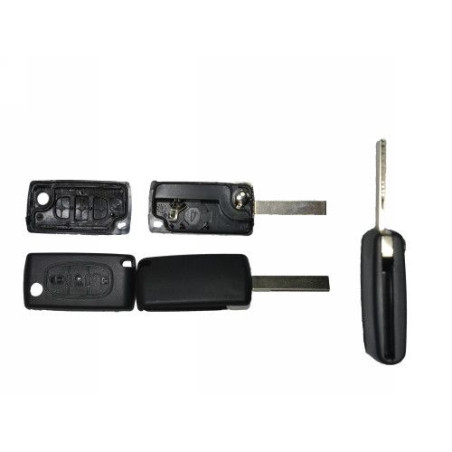 GUSCIO PER CHIAVI NERO 3 CON ALLOGGIO BATTERIA ESAGONALE HU83 CITROEN BERLINGO (B9) 2008 2015