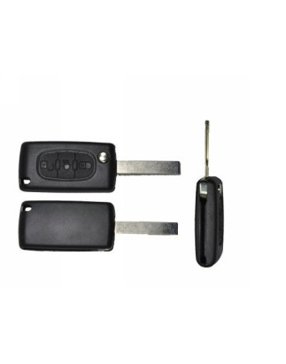 GUSCIO PER CHIAVI NERO 3 CON ALLOGGIO BATTERIA ESAGONALE HU83 CITROEN C2 (JM) 2008 2010