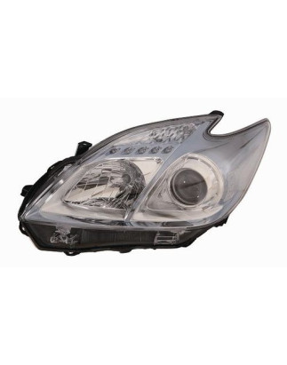 FARO FANALE PROIETTORE DX CROMATA AZZURRA TOYOTA PRIUS (W3) 2009 2012 OEM 8113047250
