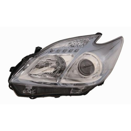 FARO FANALE PROIETTORE DX CROMATA AZZURRA TOYOTA PRIUS (W3) 2009 2012 OEM 8113047250