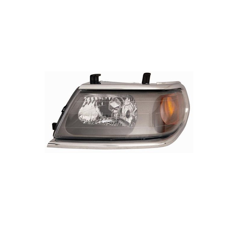 FARO FANALE PROIETTORE DX H4 GRIGIA SCURA CROMATA MITSUBISHI PAJERO SPORT (LK7/K9) 2000 2006 OEM MR566772