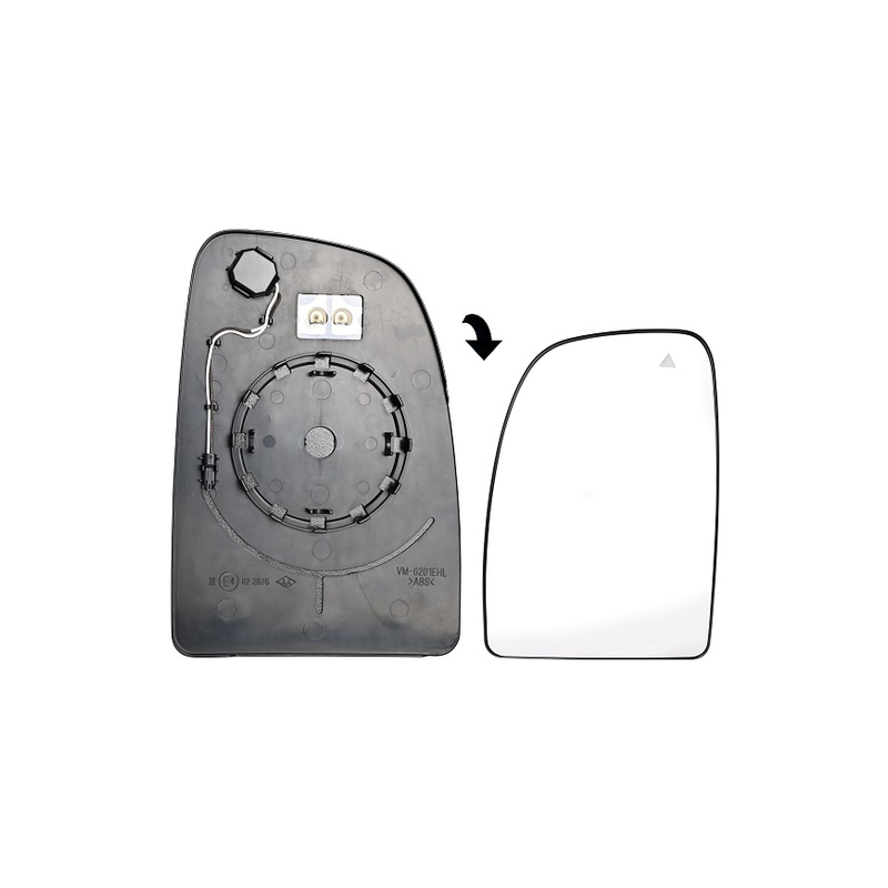 VETRO CON PIASTRA DX VM FIAT DUCATO III (250) 2006 2014 OEM 60006323568