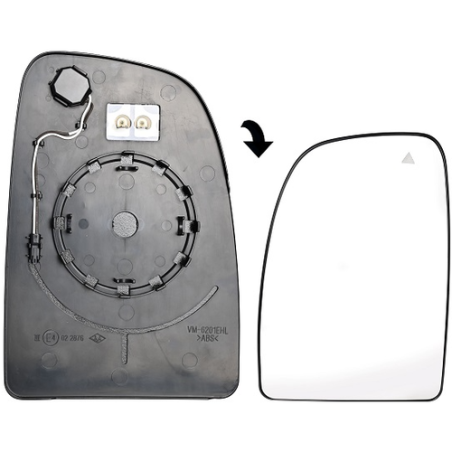 VETRO CON PIASTRA DX VM FIAT DUCATO III (250) 2006 2014 OEM 60006323568