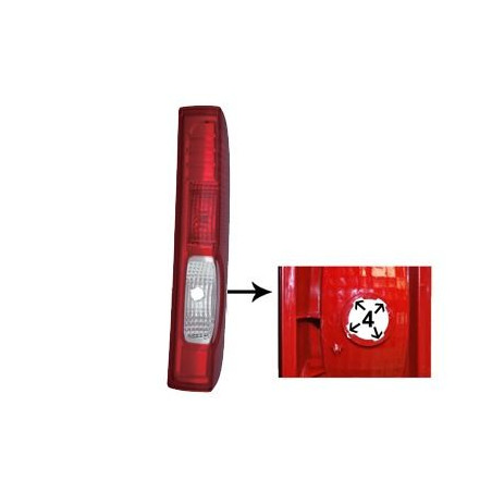 FANALE POST SX SENZA 3 ATTACCO A 4 FORI NISSAN PRIMASTAR (X83) 2006 2016 OEM 8200415250