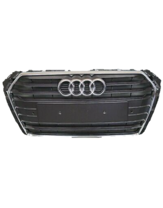 GRIGLIA PARAURTI ANT CENTRALE NERA E CROMATA AUDI A4 (8W2/8WC/8W5/8WD) 2015 2018 OEM 8W0853651AFUH