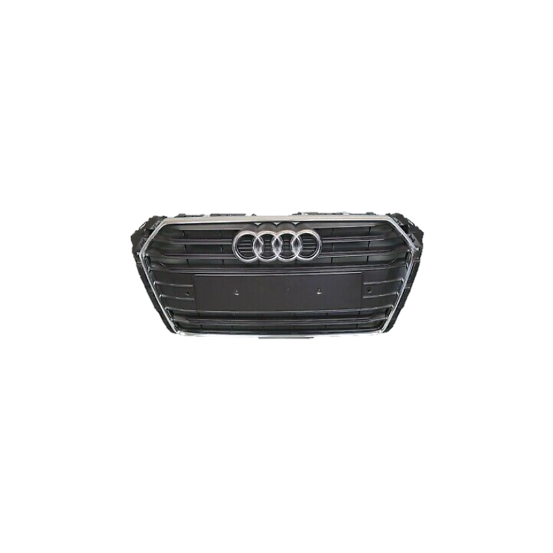 GRIGLIA PARAURTI ANT CENTRALE NERA E CROMATA AUDI A4 (8W2/8WC/8W5/8WD) 2015 2018 OEM 8W0853651AFUH