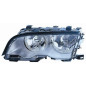 FARO FANALE PROIETTORE DX H7,H7 ARGENTO SILVER ELETTRICA BMW SERIES 3 SDN (E46) 1999 2002 OEM 63128380176