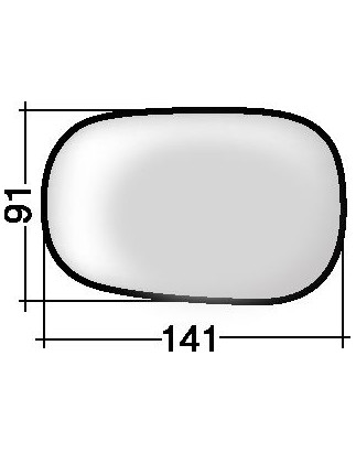 VETRO CON PIASTRA DX/SX FORD KA (RB) 1997 2008 OEM 1067627