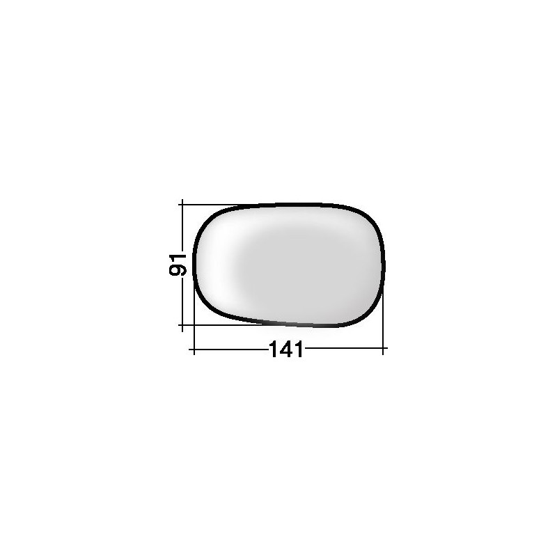 VETRO CON PIASTRA DX/SX FORD KA (RB) 1997 2008 OEM 1067627