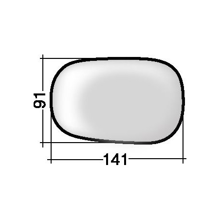 VETRO CON PIASTRA DX/SX FORD KA (RB) 1997 2008 OEM 1067627