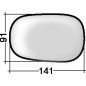 VETRO CON PIASTRA DX/SX FORD KA (RB) 1997 2008 OEM 1067627