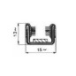 CANALINO COPRIFILO FLOCCATO 13X15 ARMATO PER VETRO FIAT 500 F / L / R 1965 1975