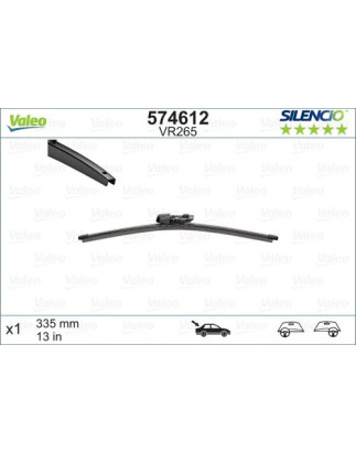 SPAZZOLA TERGI SILENCIO FLAT BLADE POST DX/SX SINGOLA 335mm CODICE BREVE: VR265