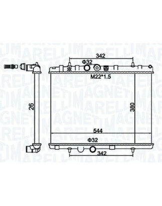 RADIATORI CITROEN C-ELYSEE (DD) 2013 2016 OEM 1330P8