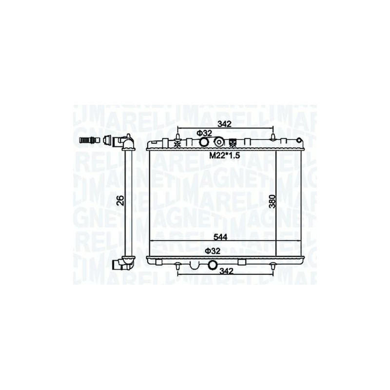 RADIATORI CITROEN C-ELYSEE (DD) 2013 2016 OEM 1330P8