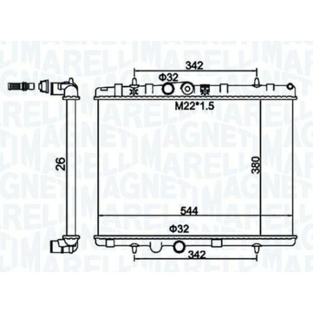 RADIATORI CITROEN C-ELYSEE (DD) 2013 2016 OEM 1330P8