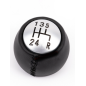 POMELLO CAMBIO NERO 5 ARGENTO ALFA ROMEO 147 (937) 2000 2010