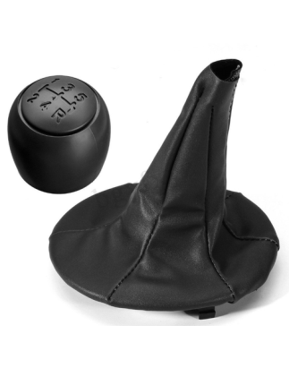 POMELLO E CUFFIA CAMBIO NERO 5 FIAT PANDA (169) 2003 2014