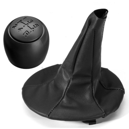 POMELLO E CUFFIA CAMBIO NERO 5 FIAT PANDA (169) 2003 2014