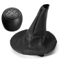POMELLO E CUFFIA CAMBIO NERO 5 FIAT PANDA (169) 2003 2014