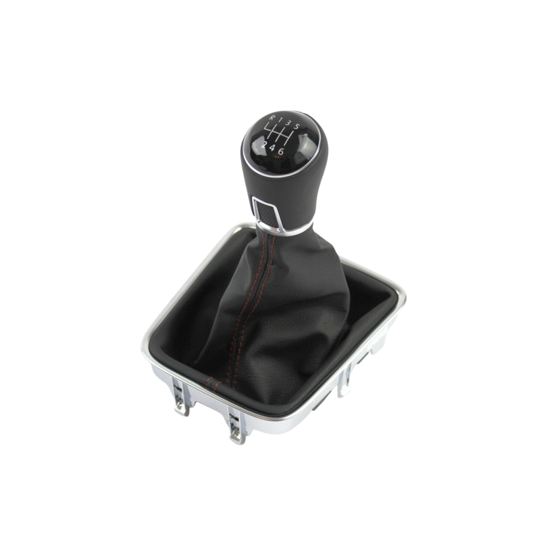 POMELLO E CUFFIA CAMBIO NERO/CROMATO 6 CROMATA NERA LUCIDA VOLKSWAGEN TIGUAN (5N) 2007 2011