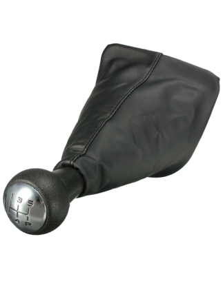 POMELLO E CUFFIA CAMBIO NERO 5 ARGENTO PEUGEOT 207 (WD/WA/WC) 2006 2014