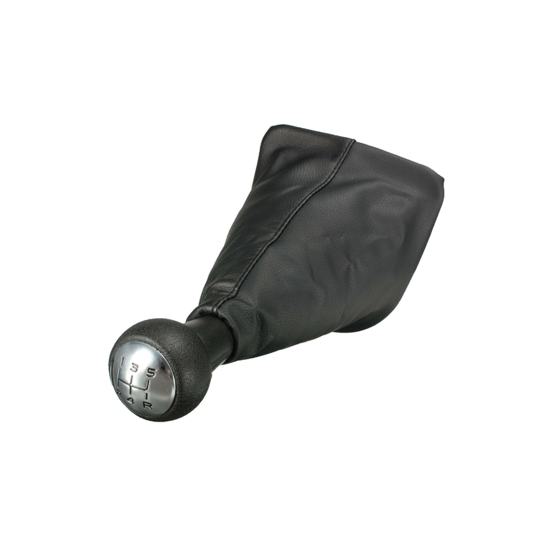 POMELLO E CUFFIA CAMBIO NERO 5 ARGENTO PEUGEOT 207 (WD/WA/WC) 2006 2014