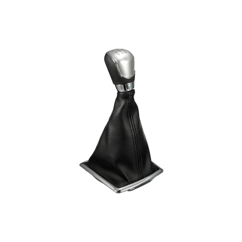 POMELLO E CUFFIA CAMBIO NERO/CROMATO 6 CROMATA ARGENTO FORD FOCUS (DAW/DBW) 2004 2008