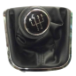 POMELLO E CUFFIA CAMBIO NERO/CROMATO 5 CROMATA NERA LUCIDA VOLKSWAGEN POLO (6R1) 2009 2014