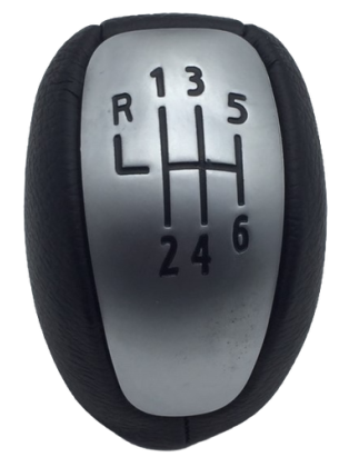 POMELLO CAMBIO NERO/ARGENTO 6 RENAULT LAGUNA (BT0/BT1) 2007 2015