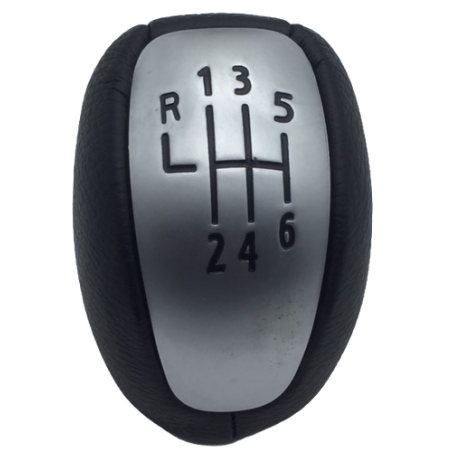 POMELLO CAMBIO NERO/ARGENTO 6 RENAULT LAGUNA (BT0/BT1) 2007 2015