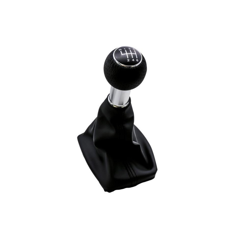 POMELLO E CUFFIA CAMBIO NERO/CROMATO 6 NERA LUCIDA AUDI A4 (8E2/8E5) 2000 2004 OEM 8E0863278DE1KT