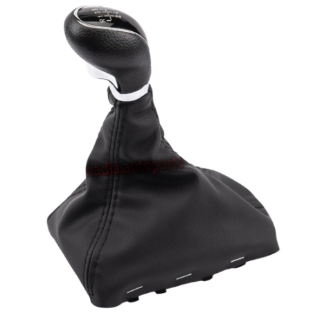 POMELLO E CUFFIA CAMBIO NERO/CROMATO 6 OPEL CORSA D (S07) 2006 2015