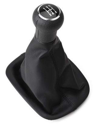POMELLO E CUFFIA CAMBIO NERO/CROMATO 5 NERA LUCIDA VOLKSWAGEN PASSAT (3B2/3B5) 1997 2000