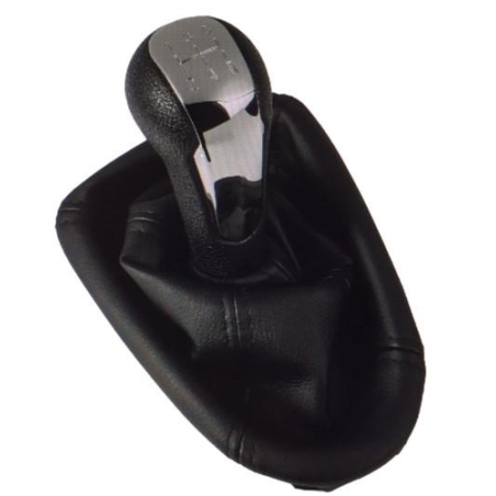 POMELLO E CUFFIA CAMBIO NERO/CROMATO 5 CHEVROLET SPARK 2010 2013