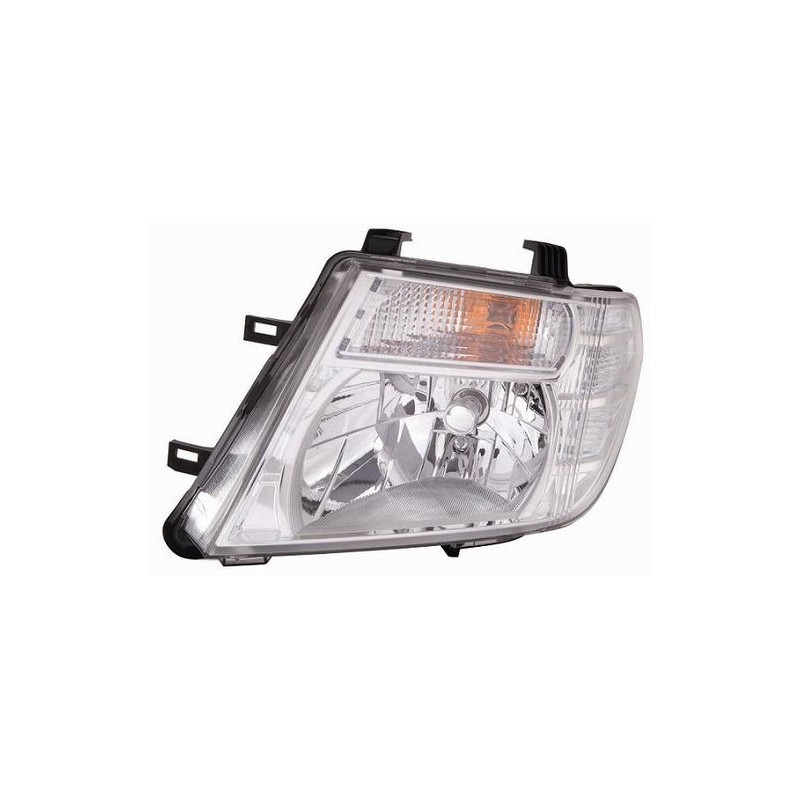FARO FANALE PROIETTORE SX H4 NISSAN P/U NAVARA 2WD-4WD (D40) 2010 2015 OEM 260605X10B