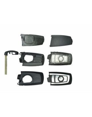 GUSCIO PER CHIAVI NERO CON TASTI E BORDO ARGENTO 4 BMW SERIES 1 3/5D (E81/E87) 2004 2011