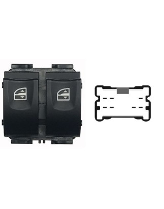 BLOCCO COMANDI ALZACRISTRALLO POST SX 7 2 MARRONE DACIA DUSTER I (HS) 2010 2017 OEM 254113300R