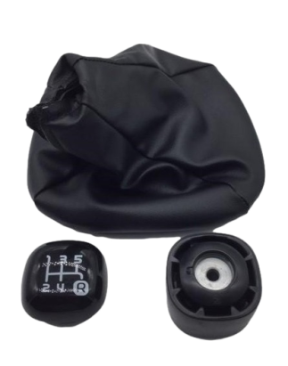 POMELLO E CUFFIA CAMBIO NERO 5 NERA LUCIDA FIAT PANDA NEW (312/319) 2012  OEM 50296331