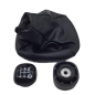 POMELLO E CUFFIA CAMBIO NERO 5 NERA LUCIDA FIAT PANDA NEW (312/319) 2012  OEM 50296331