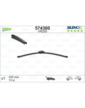 SPAZZOLA TERGI SILENCIO FLAT BLADE POST DX/SX SINGOLA 335mm CODICE BREVE: VR250