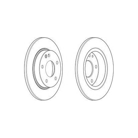 DISCO FRENO ANT MERCEDES A CLASS 1.4 (SOLID)98 -