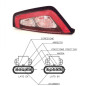 FANALE POST DX SENZA LED NERO ATTACCO PORTALAMPADA A VITI FIAT PUNTO (199) 2012  OEM 51913733