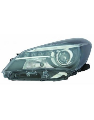 FARO FANALE PROIETTORE SX 5 H1R2 LED NERA LED ELETTRICA TOYOTA YARIS III (P13) 2014 2017 OEM 811700DA50
