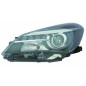 FARO FANALE PROIETTORE SX 5 H1R2 LED NERA LED ELETTRICA TOYOTA YARIS III (P13) 2014 2017 OEM 811700DA50