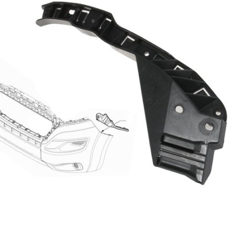 STAFFA PARAURTI ANT DX EST CITROEN e JUMPER III 2020 2023 OEM 1374288080
