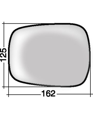 VETRO CON PIASTRA DX/SX NISSAN KUBISTAR (X76) 2003 2009 OEM 7701039896
