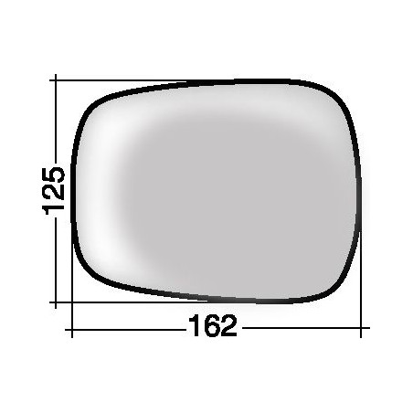 VETRO CON PIASTRA DX/SX NISSAN KUBISTAR (X76) 2003 2009 OEM 7701039896