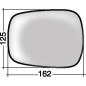 VETRO CON PIASTRA DX/SX NISSAN KUBISTAR (X76) 2003 2009 OEM 7701039896
