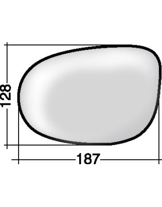 VETRO CON PIASTRA SX FIAT IDEA (350) 2004 2010 OEM 1672377
